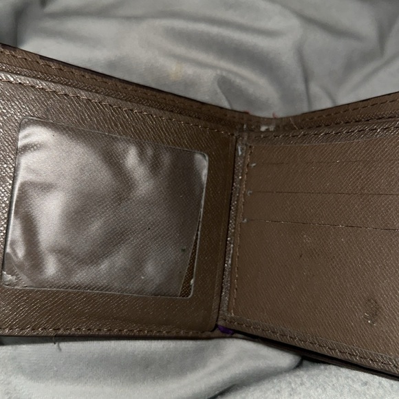 Louis Vuitton Damier men’s bifold wallet holds 8 cards has two bifolds nice - Picture 6 of 10